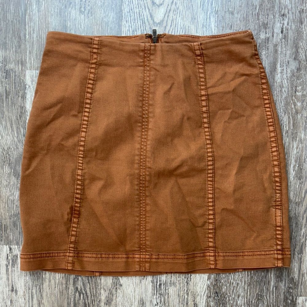 Free People Brown Mini Skirt ***